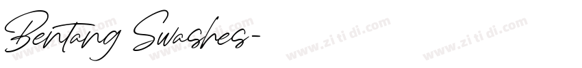 Bentang Swashes字体转换